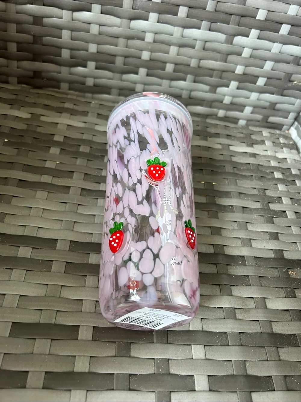 Starbucks Strawberry glass cold cop